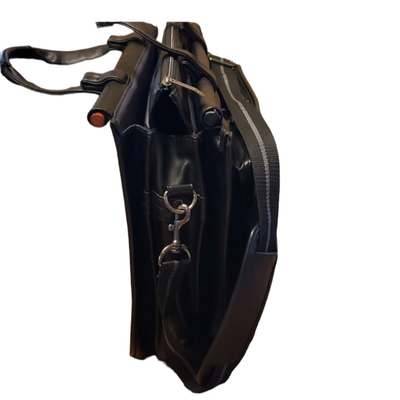 Solo Harrison Mens Black Classic 5 Compartment Briefcase/laptop Bag - Picture 3 of 16